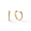 Thumbnail Image 0 of 1/20 CT. T.W. Diamond Huggie Hoop Earrings in 10K Gold