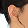 Thumbnail Image 4 of 1/20 CT. T.W. Diamond Huggie Hoop Earrings in 10K Gold