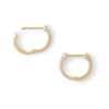 Thumbnail Image 5 of 1/20 CT. T.W. Diamond Huggie Hoop Earrings in 10K Gold