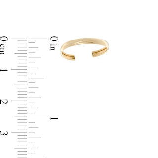 2mm Midi/Toe Ring in 10K Gold Tube