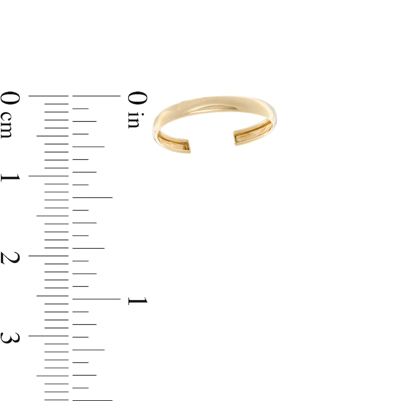 2mm Midi/Toe Ring in 10K Gold Tube