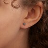 Thumbnail Image 3 of 4mm Rainbow Green Cubic Zirconia Solitaire Stud Earrings in 14K Gold