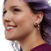 Thumbnail Image 4 of 4mm Rainbow Green Cubic Zirconia Solitaire Stud Earrings in 14K Gold