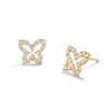 Thumbnail Image 0 of Cubic Zirconia Butterfly Stud Earrings in 10K Gold