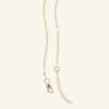 Thumbnail Image 2 of 10K Solid Gold 1/15 CT. T.W. Diamond Cross "Y" Necklace - 17" + 1"