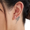Thumbnail Image 3 of 14K Solid Gold CZ Solitaire Studs