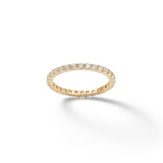 Cubic Zirconia Eternity Band in 10K Gold