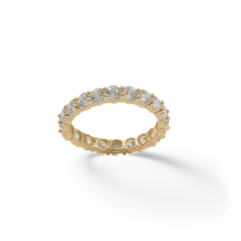10K Gold CZ Eternity Band