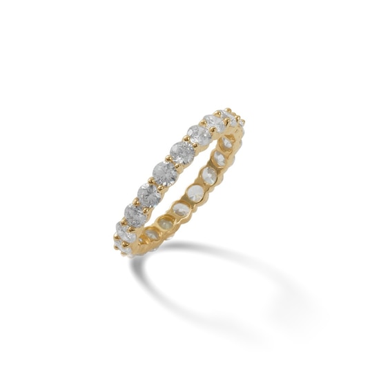 10K Gold CZ Eternity Band