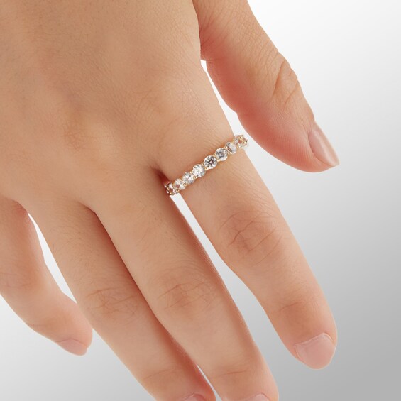 10K Gold CZ Eternity Band