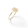 Thumbnail Image 1 of Cubic Zirconia Double Linear Bar Midi/Toe Ring in 10K Gold Tube