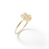 Thumbnail Image 1 of Cubic Zirconia Double Linear Bar Midi/Toe Ring in 10K Gold Tube