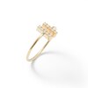 Thumbnail Image 1 of 10K Tube Gold CZ Double Linear Bar Midi/Toe Ring