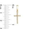 Thumbnail Image 2 of 1/20 CT. T.W. Diamond Cross Necklace Charm in 10K Gold