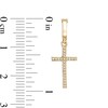 Thumbnail Image 1 of 1/20 CT. T.W. Diamond Cross Necklace Charm in 10K Gold