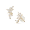 Thumbnail Image 0 of Cubic Zirconia Flower Cluster Stud Earrings in 10K Solid Gold