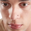 Thumbnail Image 3 of Black Ion Plated Crystal Three Piece Nose Stud and Captive Bead Ring Set - 20G