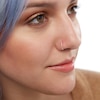 Thumbnail Image 1 of Semi-Solid Sterling Silver Textured Three Piece Nose Ring Set - 22G 3/8"