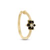 020 Gauge Cubic Zirconia Flower Nose Ring in 14K Gold
