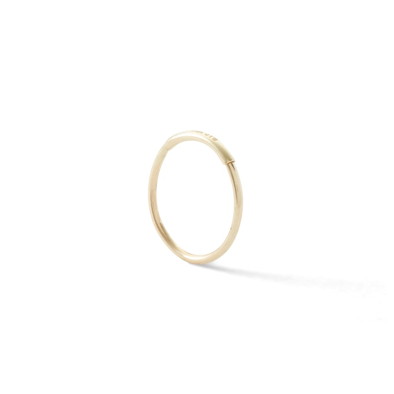 14K Semi-Solid Gold Hoop - 20G