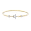 Cubic Zirconia Star Bangle in 10K Gold Bonded Sterling Silver