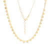 Thumbnail Image 1 of Heart Link Choker Necklace in 10K Gold - 16"