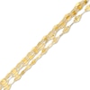 Thumbnail Image 0 of 060 Gauge Three Strand Mirror Chain Bracelet in 10K Gold Bonded Sterling Silver - 7.5"