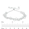 Thumbnail Image 2 of Double Strands Heart Chain Bolo Bracelet in Sterling Silver - 8.5"