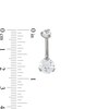 Thumbnail Image 1 of Titanium CZ Belly Button Ring - 14G 7/16"