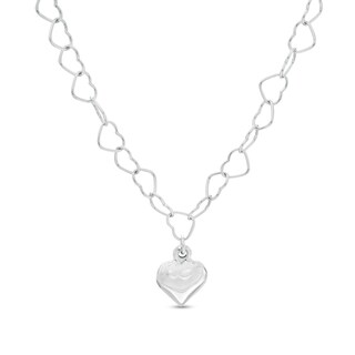 Heart Necklace in Sterling Silver