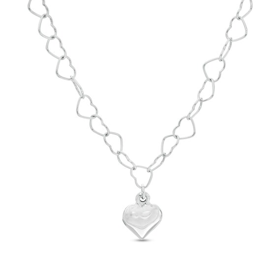 Heart Necklace in Sterling Silver