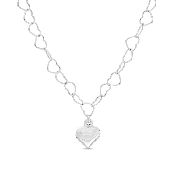 Heart Necklace in Sterling Silver