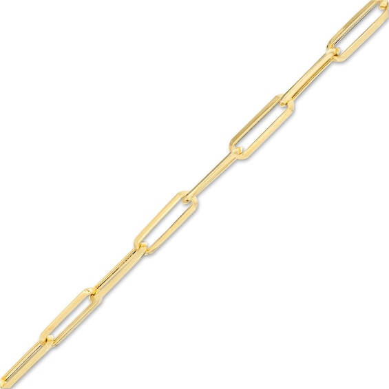 4.5mm Square Oval Fancy Chain Bracelet in 10K Gold - 7.25"