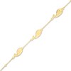Child's Whale Trio and Bead Station Bracelet in 10K Gold - 6"