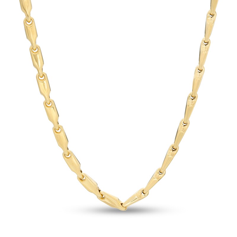 Main Image 1 of 4.1mm Fancy Chain Necklace in 10K Gold Bonded Sterling Silver - 22&quot;
