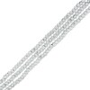 Thumbnail Image 0 of Diamond-Cut Beaded Triple Strand Bracelet in Sterling Silver - 8.25"