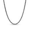 Thumbnail Image 1 of 060 Gauge Oxidized Rope Chain Necklace in Sterling Silver - 24"