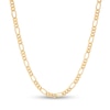 Thumbnail Image 1 of 150 Gauge Figaro Chain Necklace in 10K Gold - 20&quot;