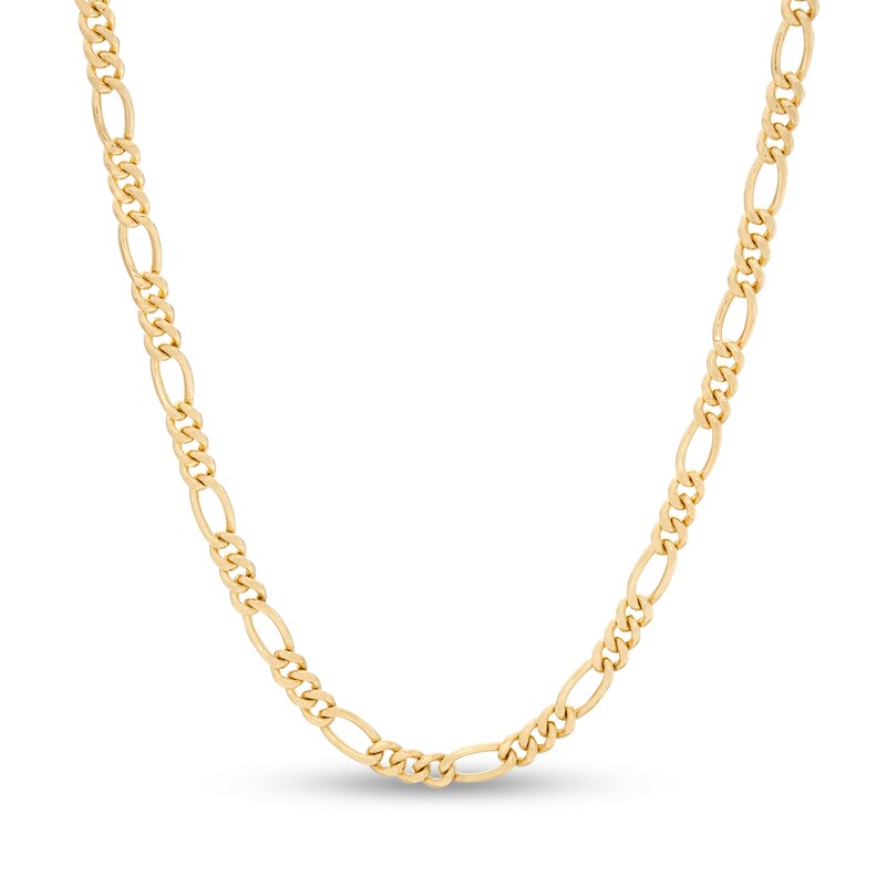 Main Image 1 of 150 Gauge Figaro Chain Necklace in 10K Gold - 20&quot;