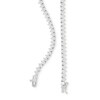 Thumbnail Image 2 of Cubic Zirconia Tennis Necklace in Sterling Silver - 20"
