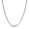 Thumbnail Image 0 of 040 Gauge Oxidized Rope Chain Necklace in Sterling Silver - 20"