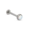 Thumbnail Image 0 of 018 Gauge 3mm Simulated Opal Cartilage Barbell in Titanium - 5/16"