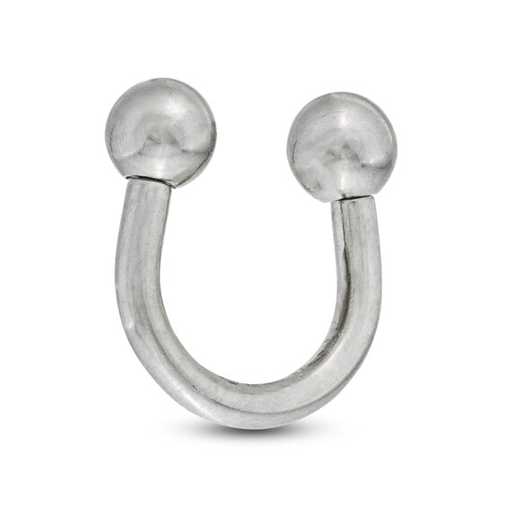 016 Gauge 3mm Ball Horseshoe in Titanium - 1/4