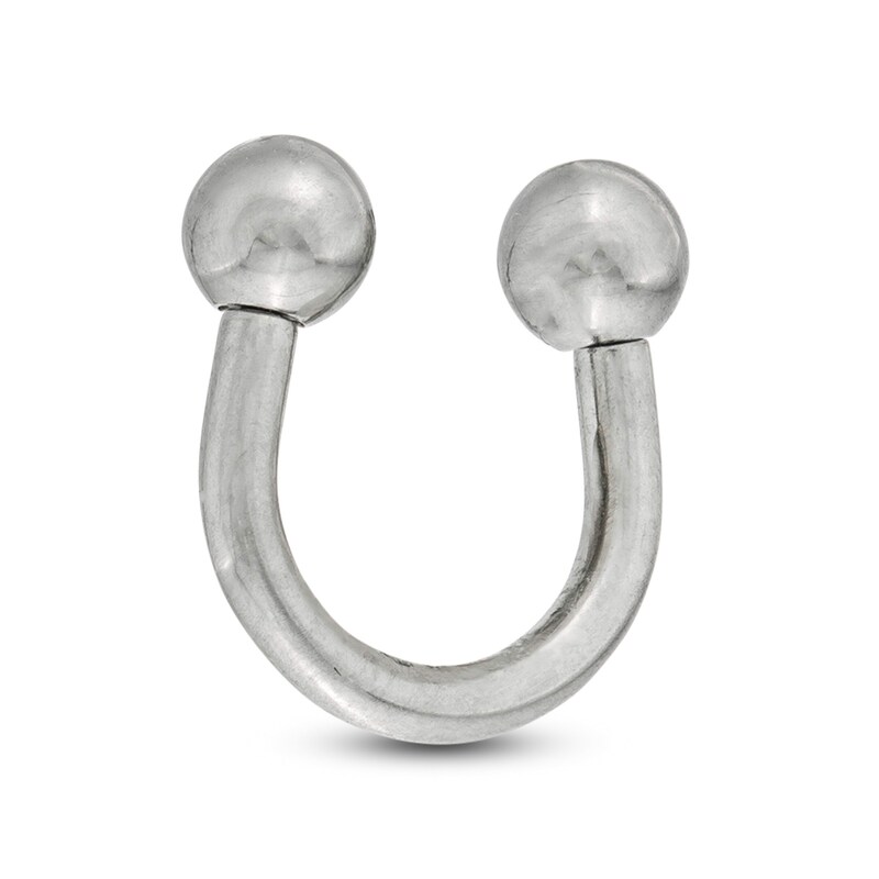 016 Gauge 3mm Ball Horseshoe in Titanium - 1/4"