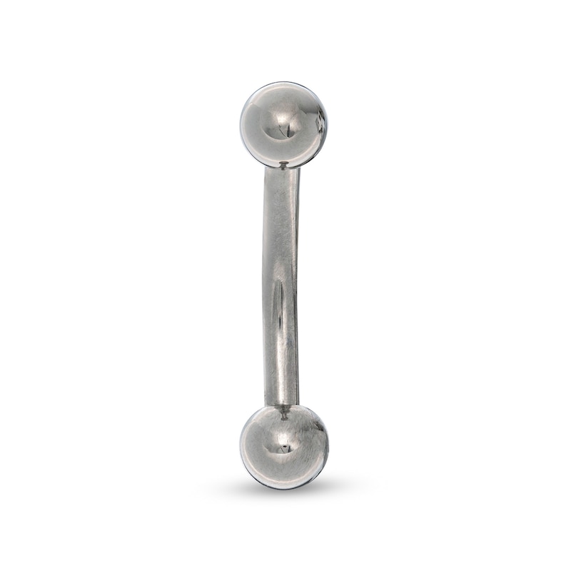 014 Gauge 4mm Ball Belly Button Ring in Titanium - 7/16"