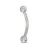 016 Gauge 3mm Ball Curved Barbell in Titanium - 3/8"