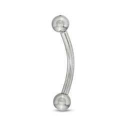 016 Gauge 3mm Ball Curved Barbell in Titanium - 3/8&quot;