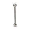 014 Gauge 4mm Ball Barbell in Titanium - 1-1/4"