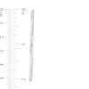 Thumbnail Image 2 of 55mm Diamond-Cut Hoop Earrings in 14K Tube Hollow White Gold