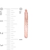 Thumbnail Image 2 of 25mm Diamond-Cut Hoop Earrings in 14K Tube Hollow Rose Gold